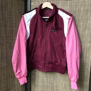 Members Only racer jacket Small Burgundy / Pink